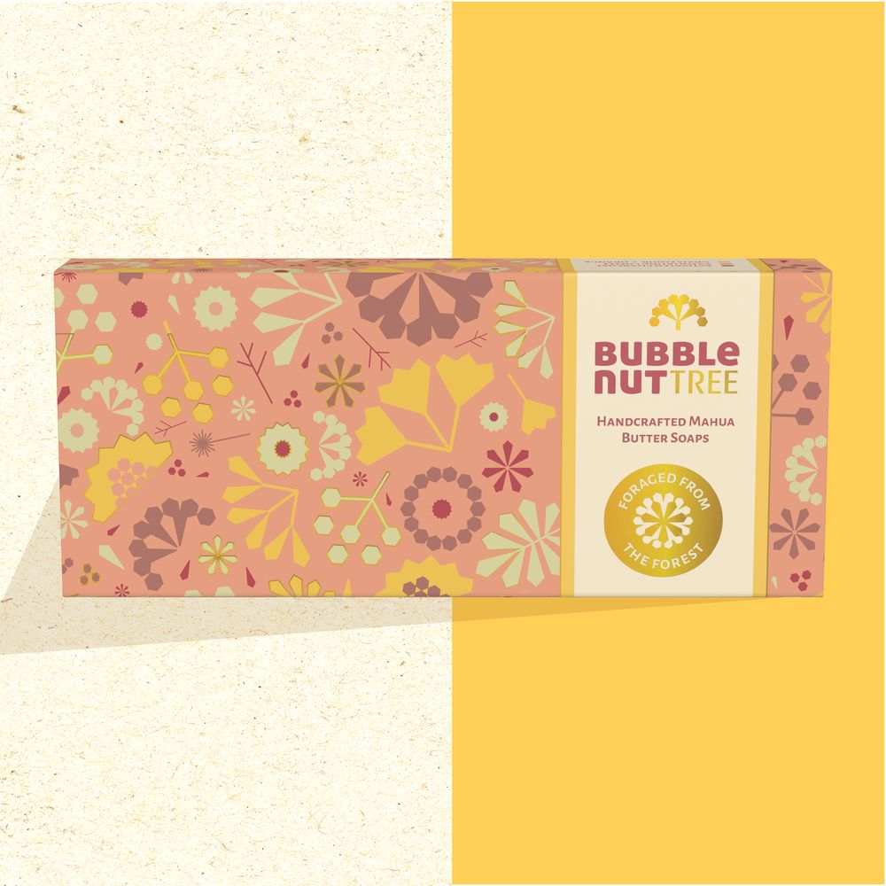 BubbleNut Tree - Handcrafted Mahua Butter Soaps (300 gm )